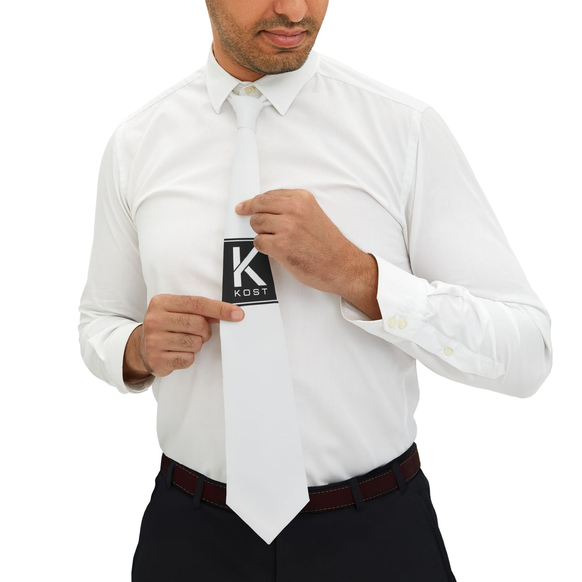 White KOST Necktie