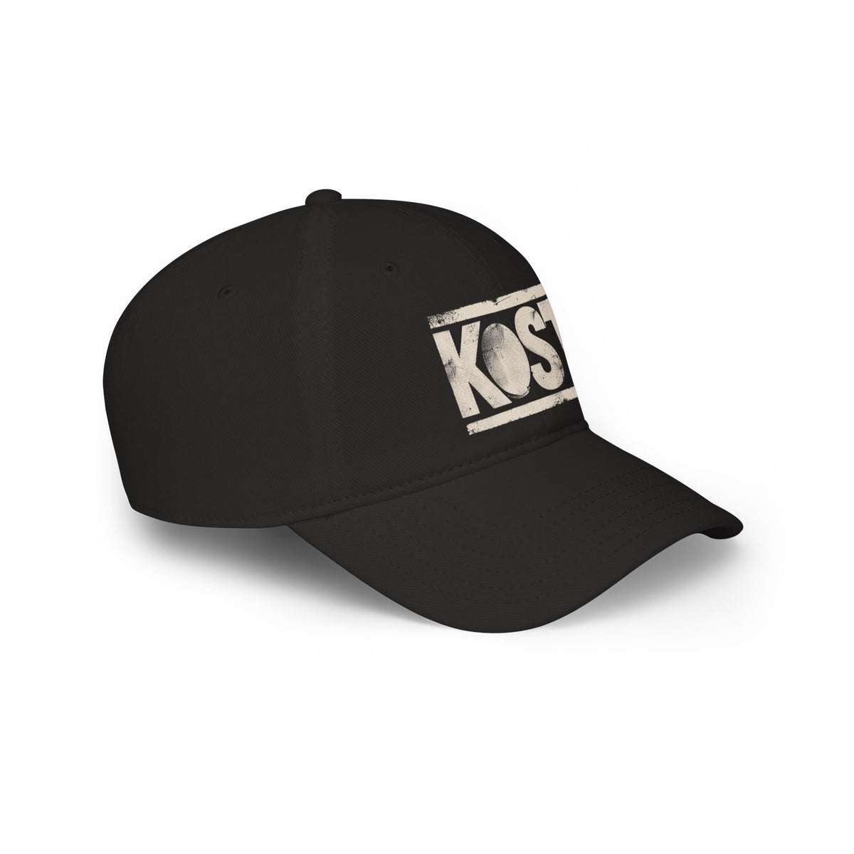 KOST Vintage Logo Baseball Cap — Distressed Red Low Profile Hat