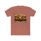 African Safari Sunset T-Shirt - Elephant & Acacia Silhouette Tee