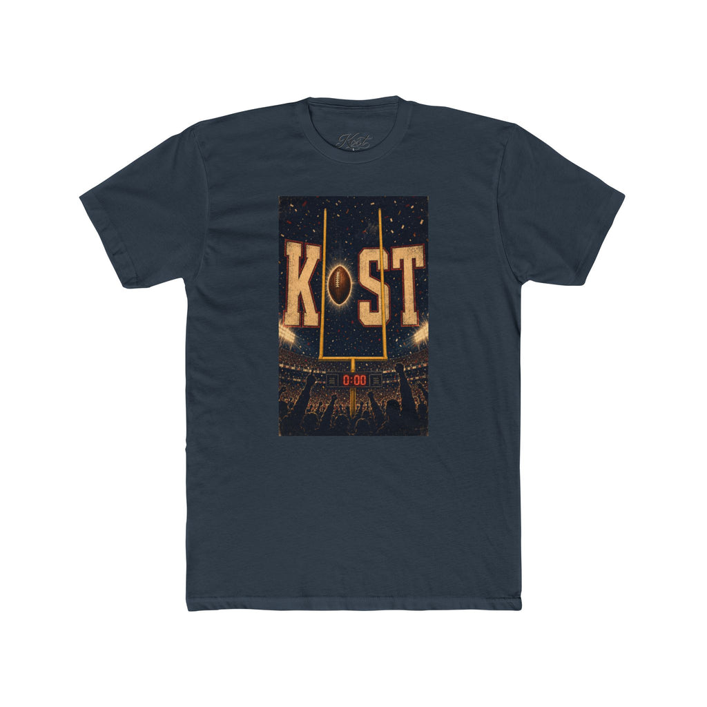 KOST Football Goal Tee — Vintage Stadium Graphic Crew Shirt