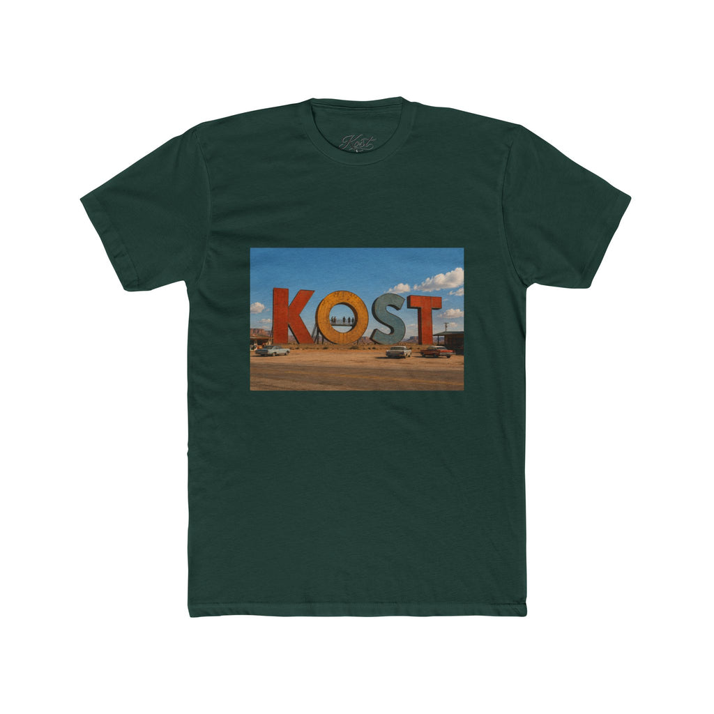 KOST Sign Photo Tee – Vintage Desert Roadside Souvenir T-Shirt
