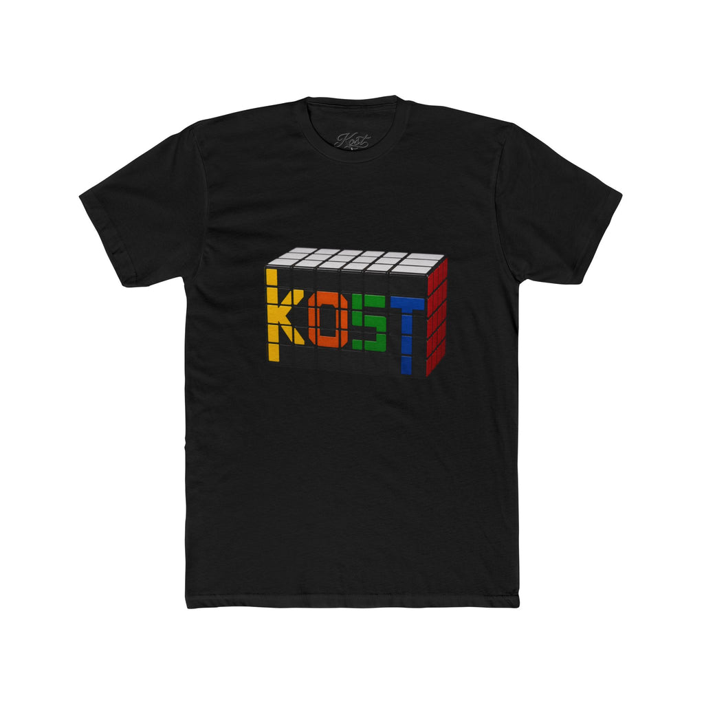 Rubik-Inspired 'KOST' Cube Tee — Retro Puzzle Gamer T-Shirt