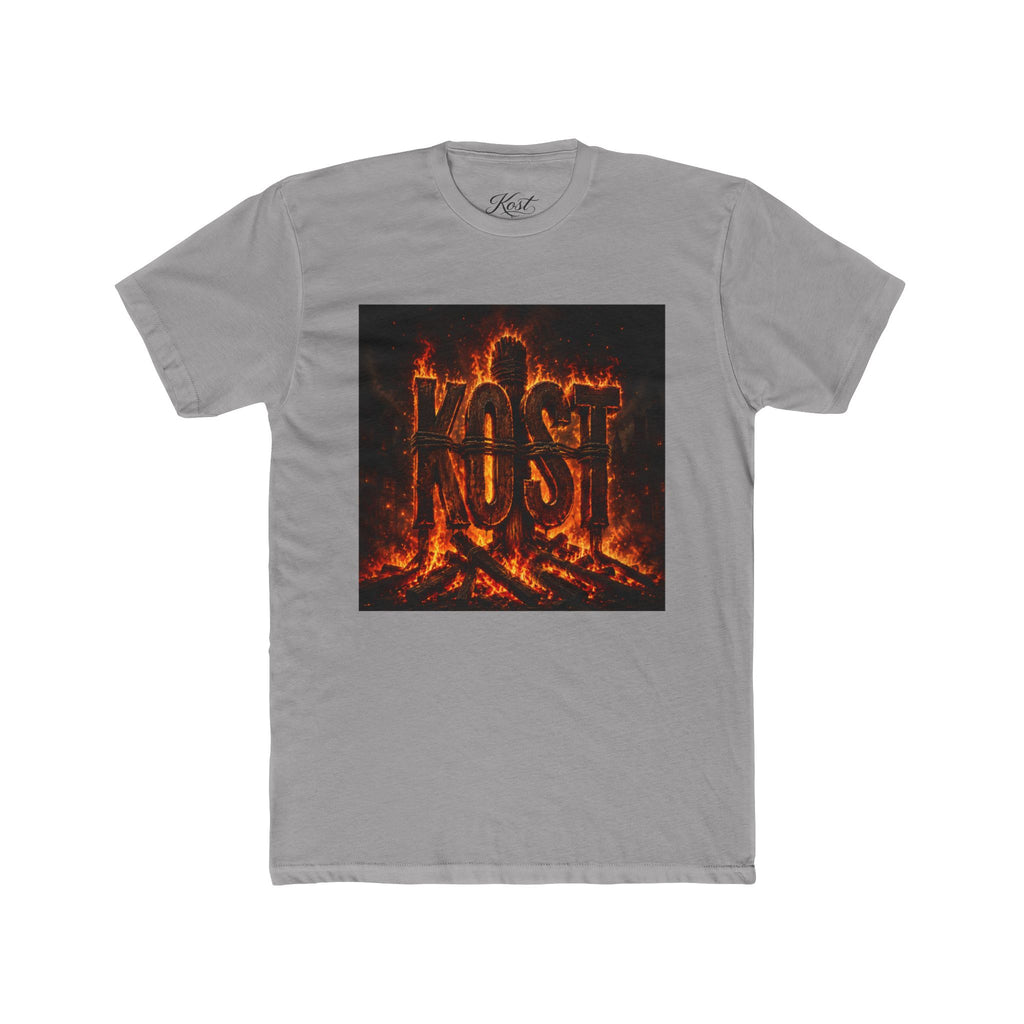 Crew Tee — 'KOST' Flaming Logo Graphic T-Shirt