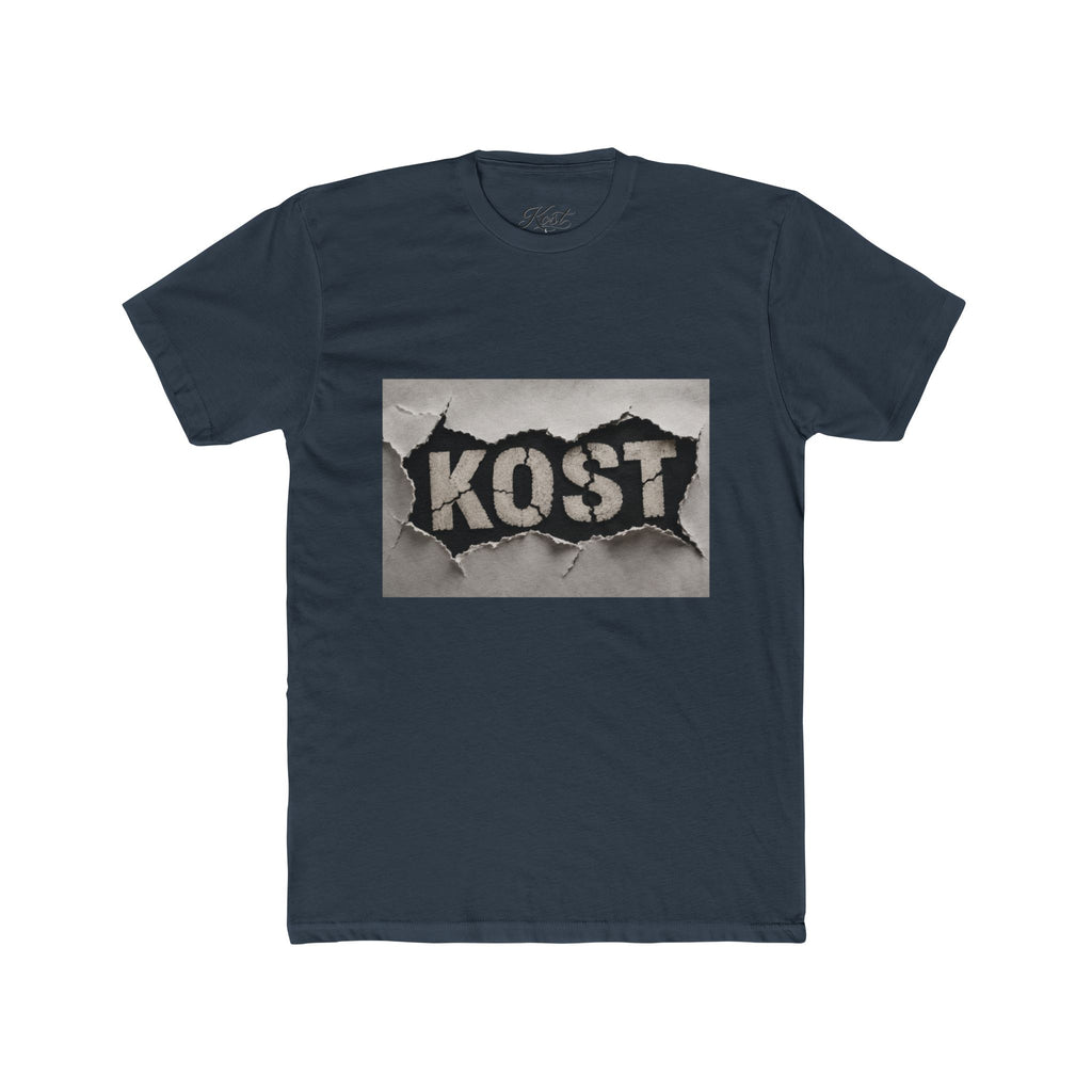 KOST Graphic T-Shirt – Distressed Black and White Streetwear Tee