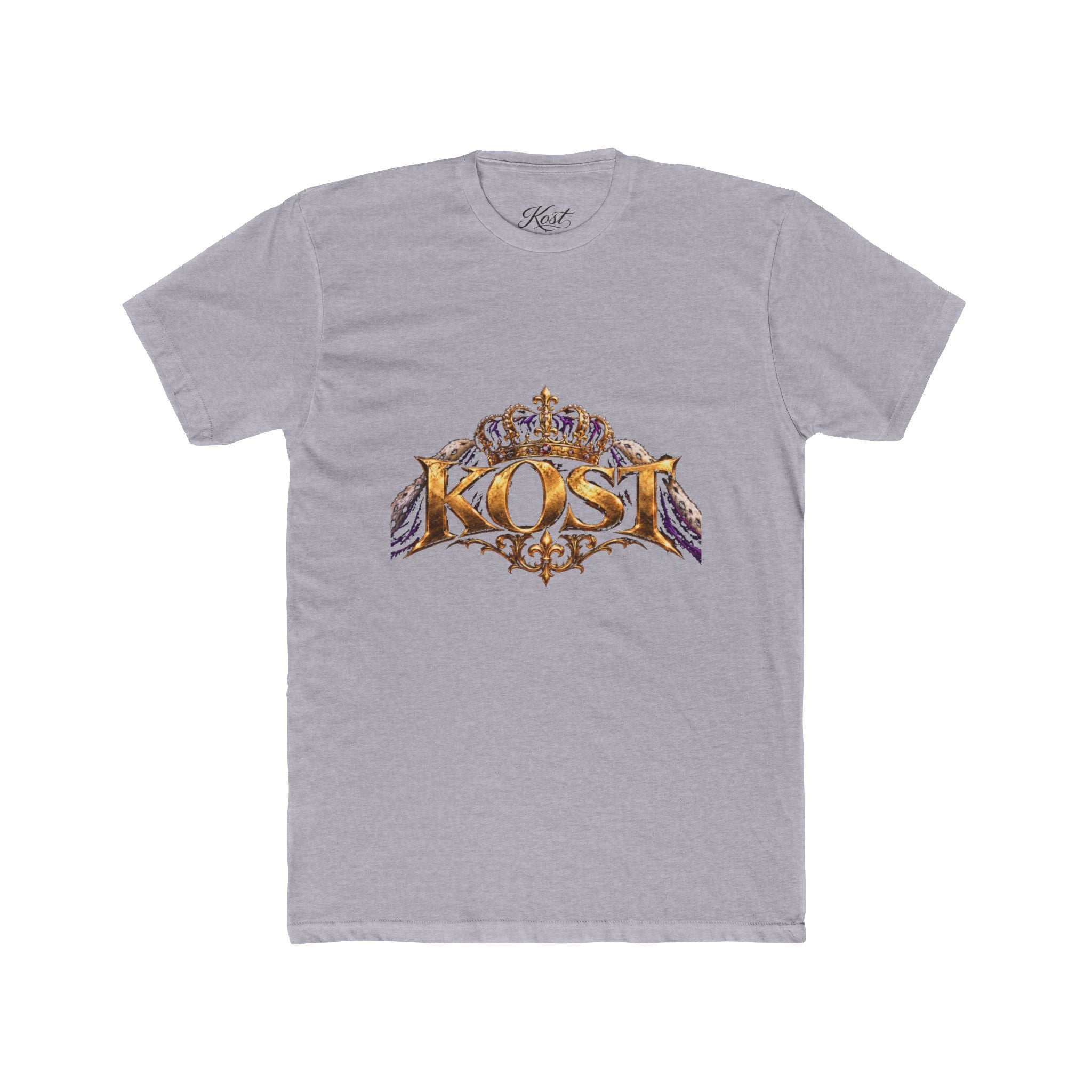 KOST Crown Logo T‑Shirt — Vintage Gold Crest Graphic Tee