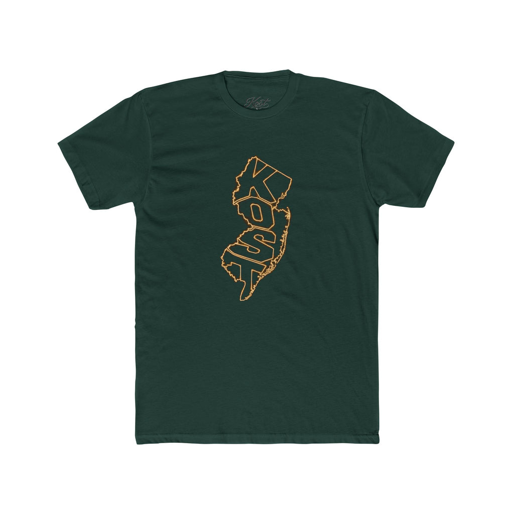 New Jersey 'KOSO' Map Tee — Vintage Gold State Graphic T-Shirt