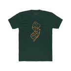 New Jersey 'KOSO' Map Tee — Vintage Gold State Graphic T-Shirt