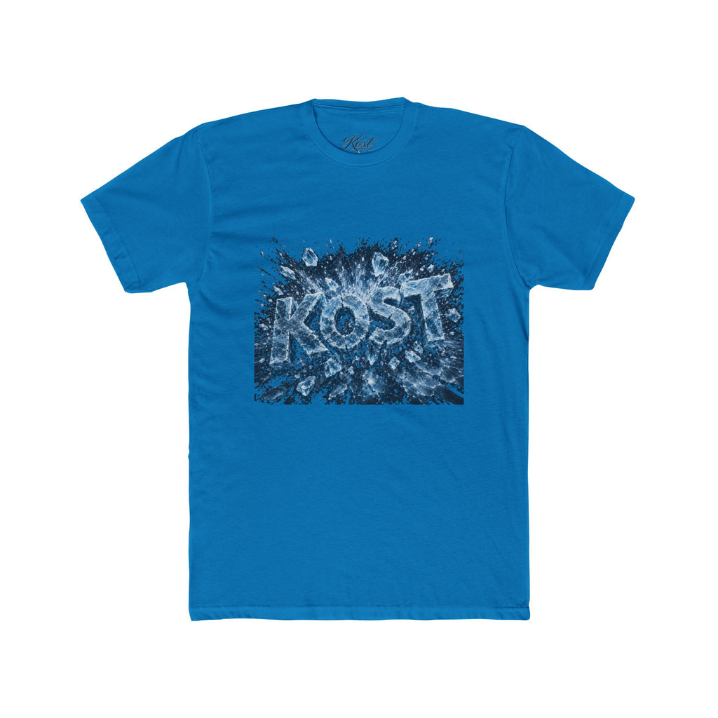 KOST Abstract Blue Graphic Cotton Crew Tee