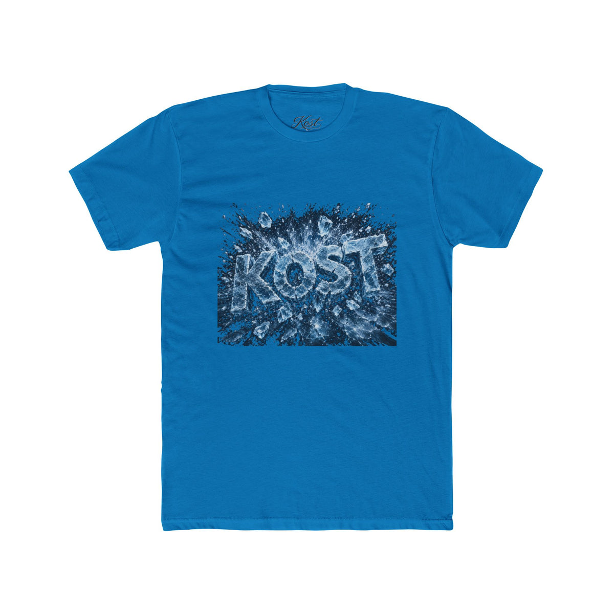 KOST Abstract Blue Graphic Cotton Crew Tee