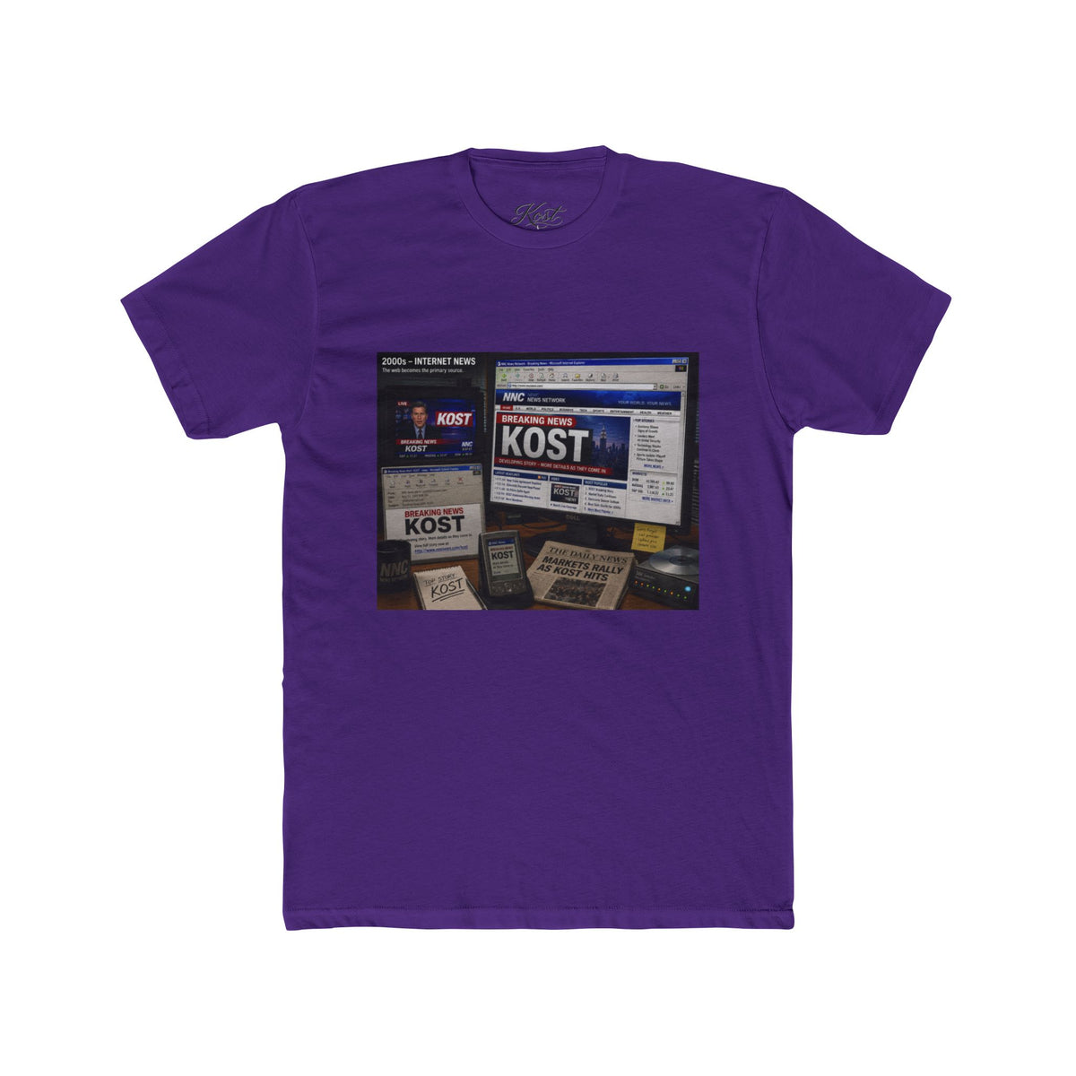 KOST Radio Collage Tee — Vintage Music Station Graphic T‑Shirt