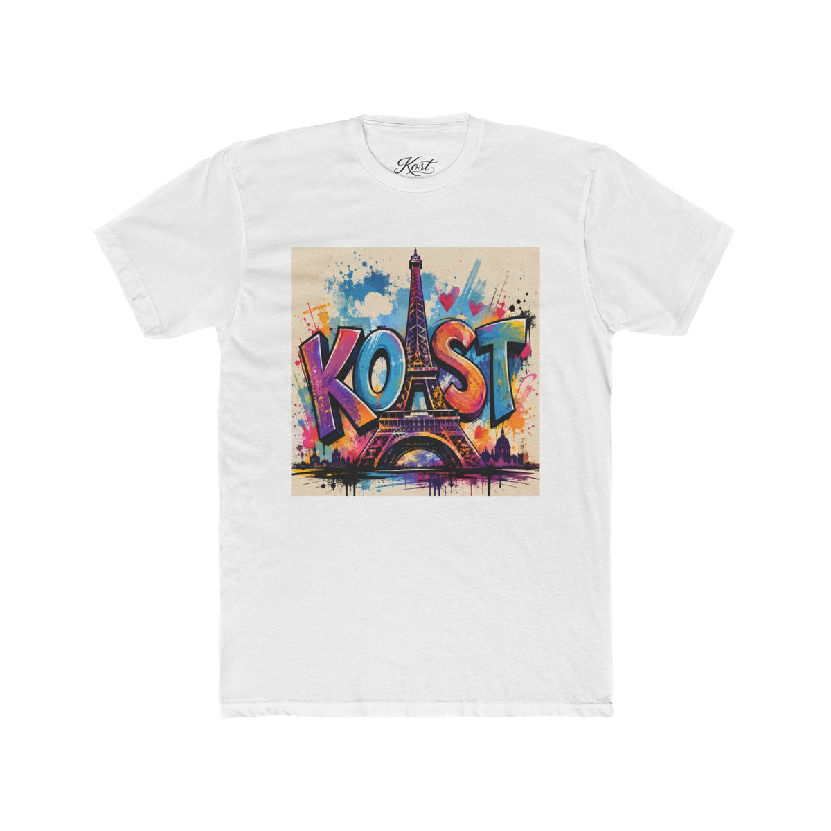 Paris Graffiti Tee — Colorful 'Koast' Eiffel Tower Street Art T-Shirt