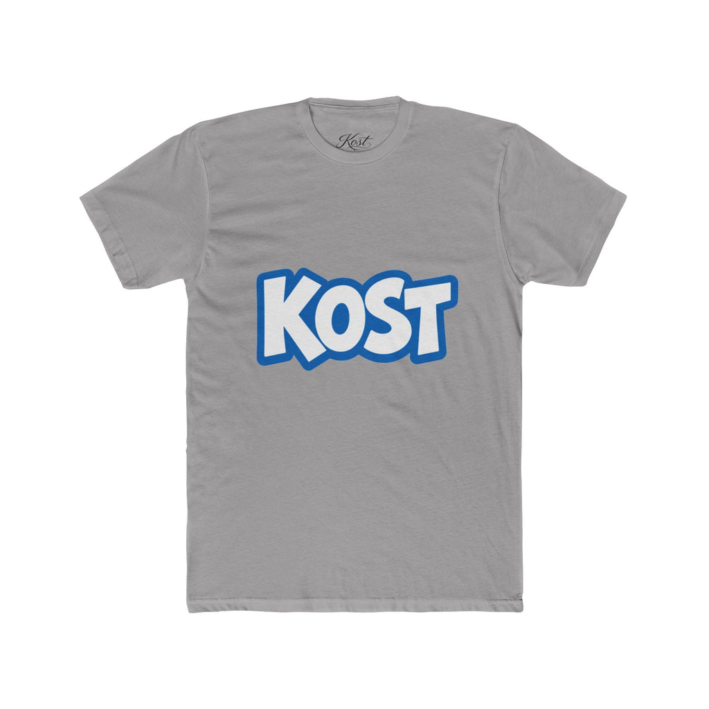 KOST Logo Tee - Bold Blue Graphic Cotton T-Shirt