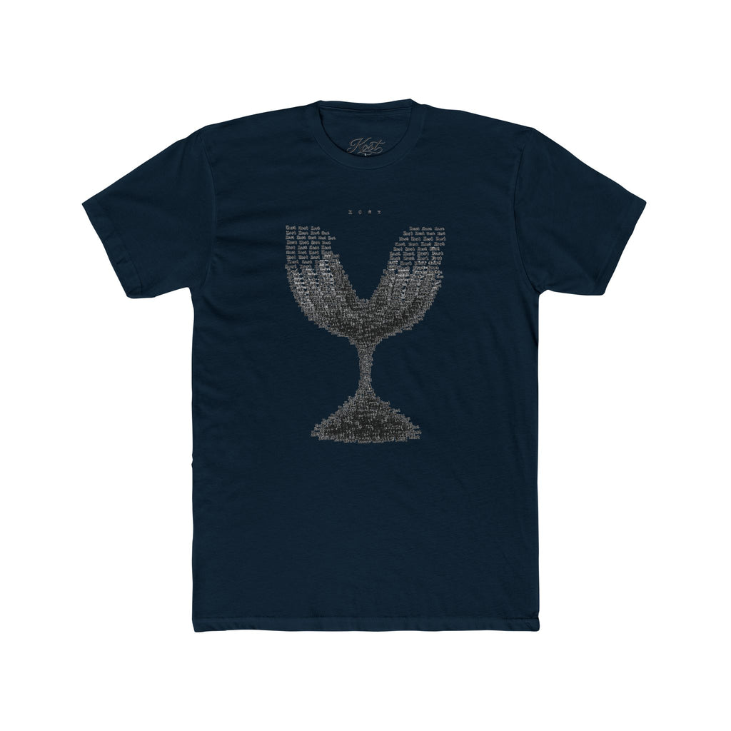 Vintage Wine Glass Graphic T-Shirt