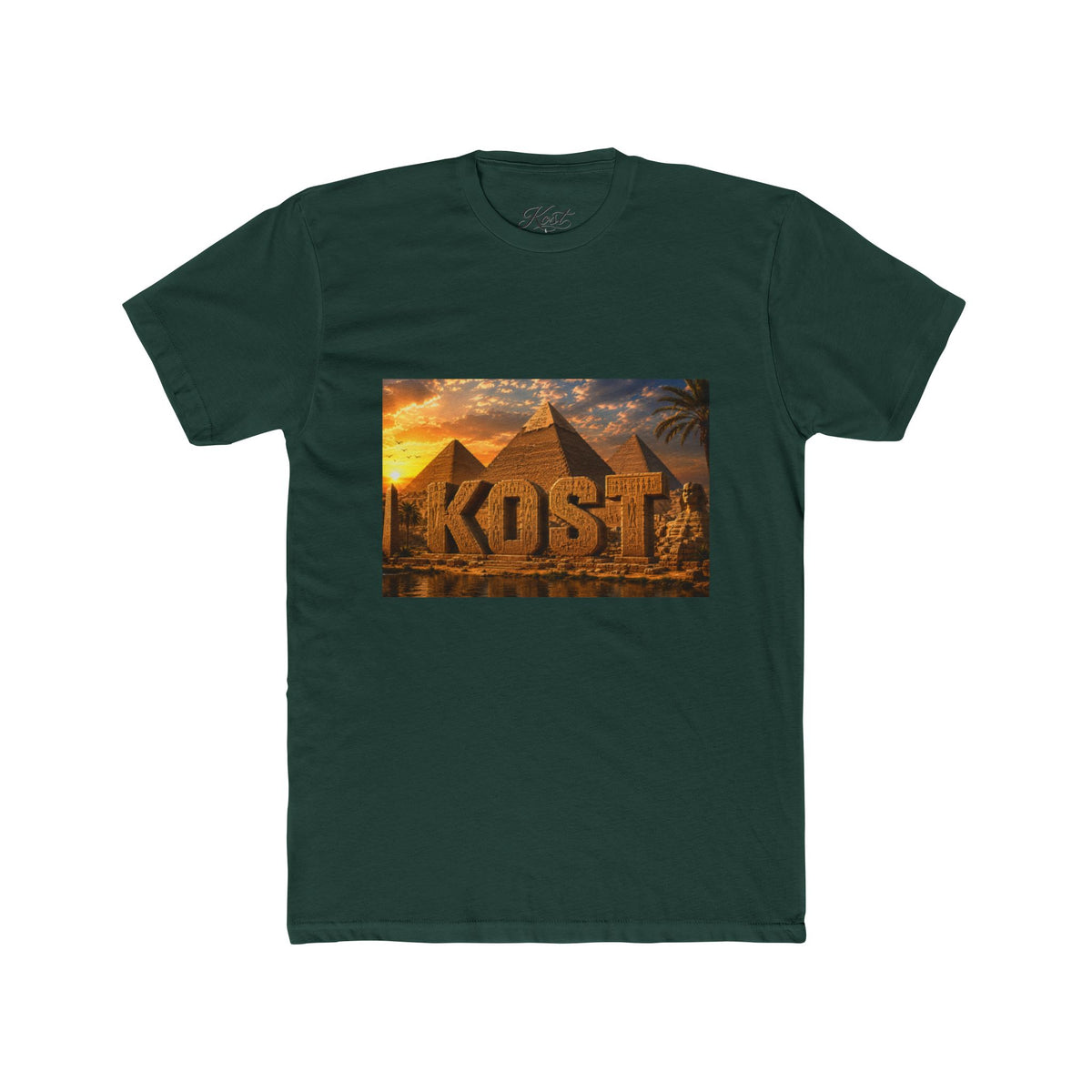 Kost Egyptian Pyramid Graphic Tee — Vintage Sunset Travel T-Shirt
