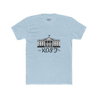 White Tee with Presidential Building Graphic & KOST Text