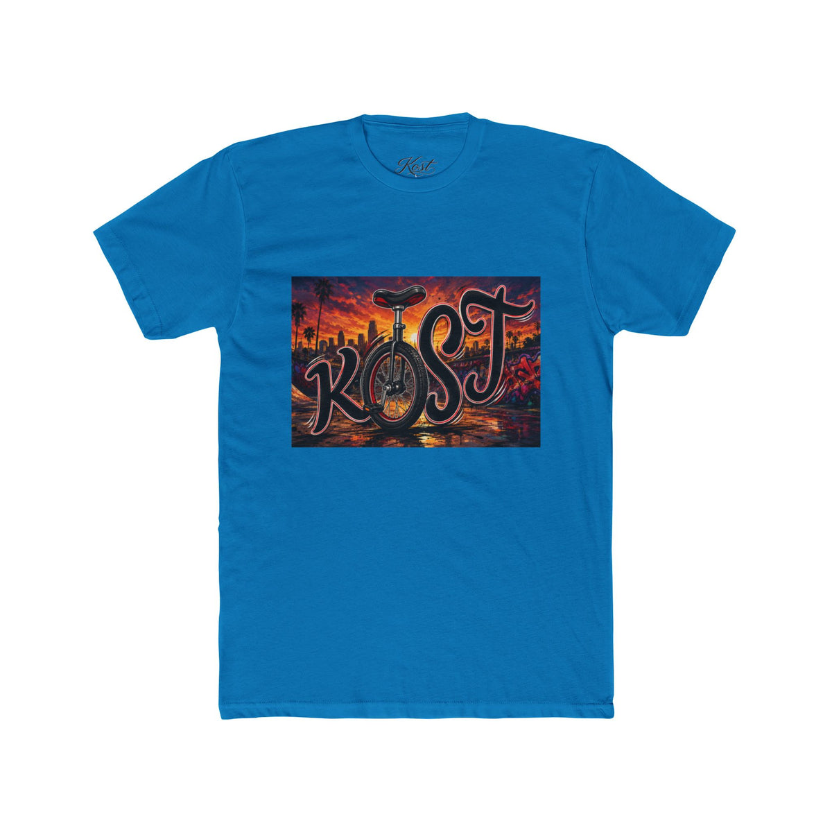 “Kost” City Skyline Graphic Tee — Vintage Sunset Urban Streetwear T‑Shirt