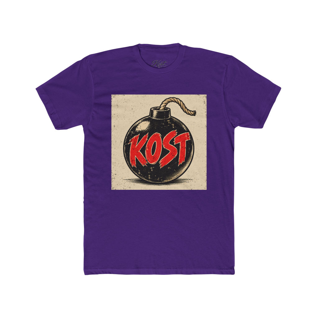 Bomb Graphic T‑Shirt — "KOST" Retro Punk Logo Tee