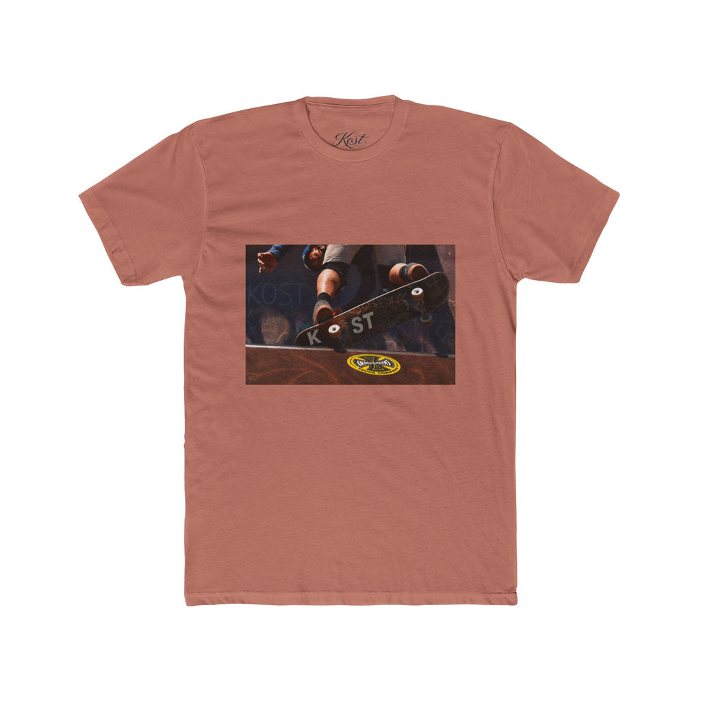 Skateboard Trick Photo Tee — Vintage Skate Deck Graphic T-Shirt