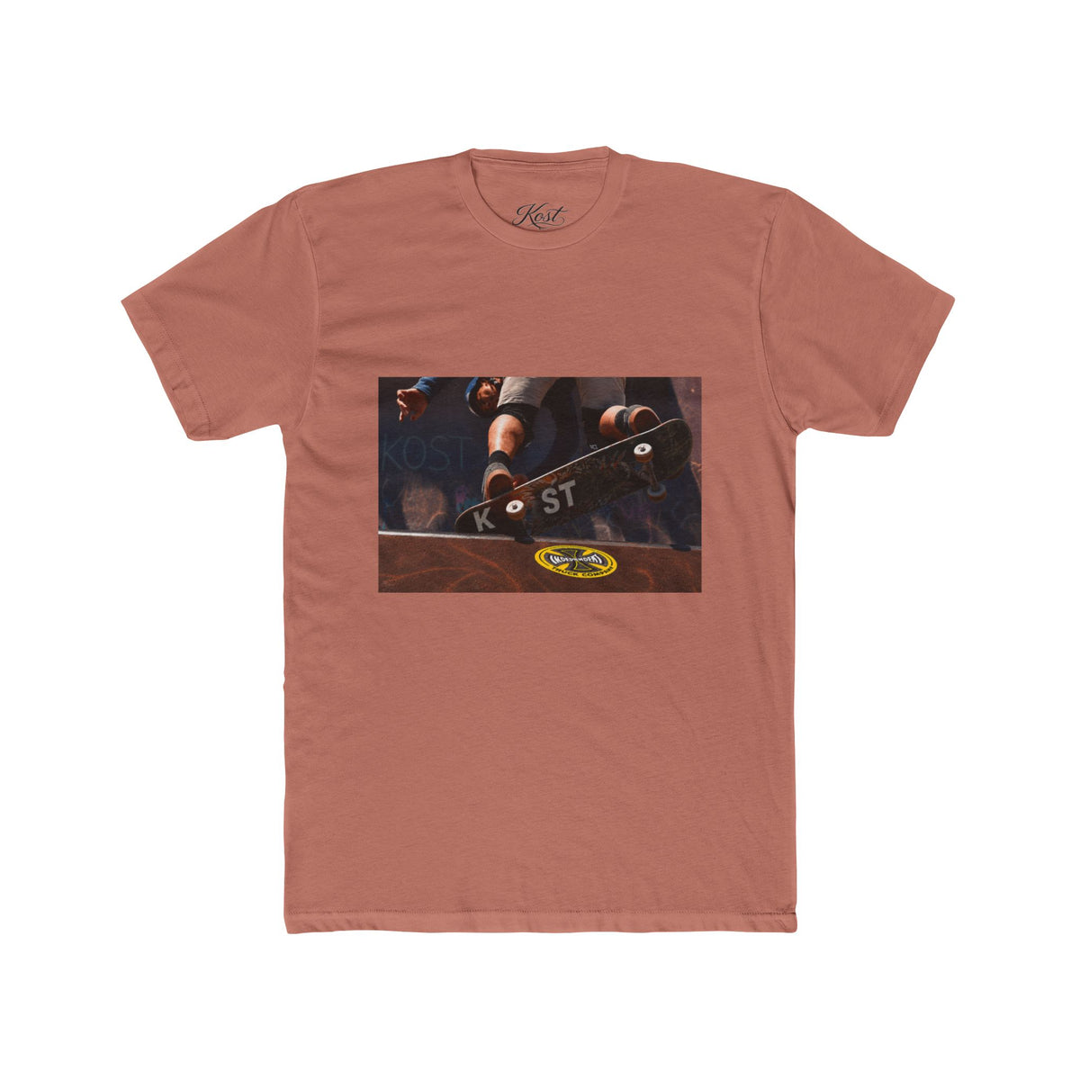 Skateboard Trick Photo Tee — Vintage Skate Deck Graphic T-Shirt