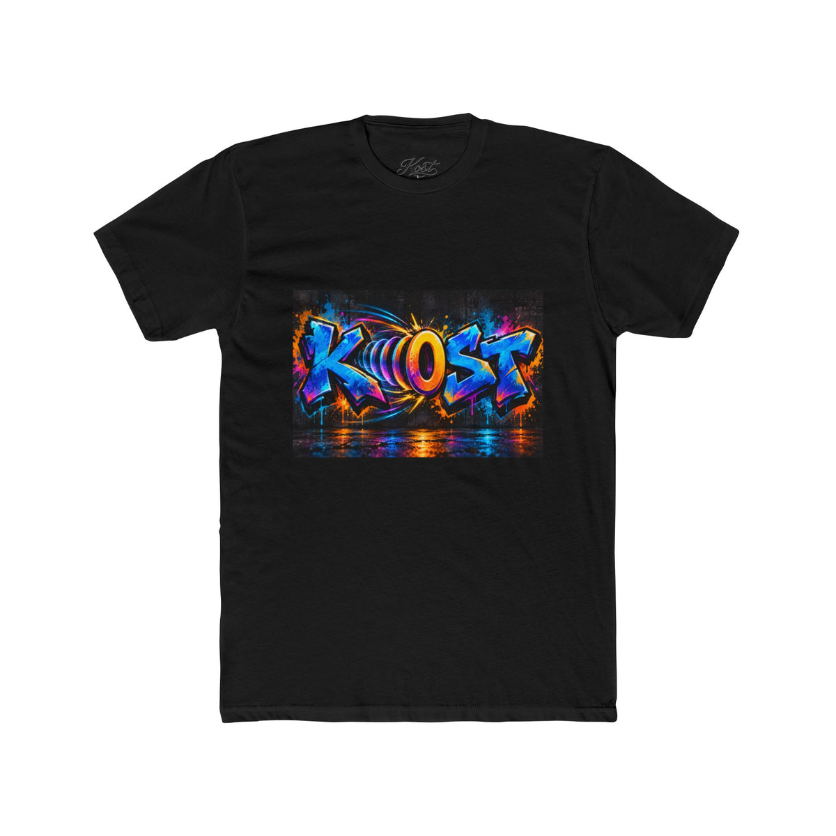 Graffiti 'KHOST' Art Tee - Vibrant Urban Streetwear Crewneck