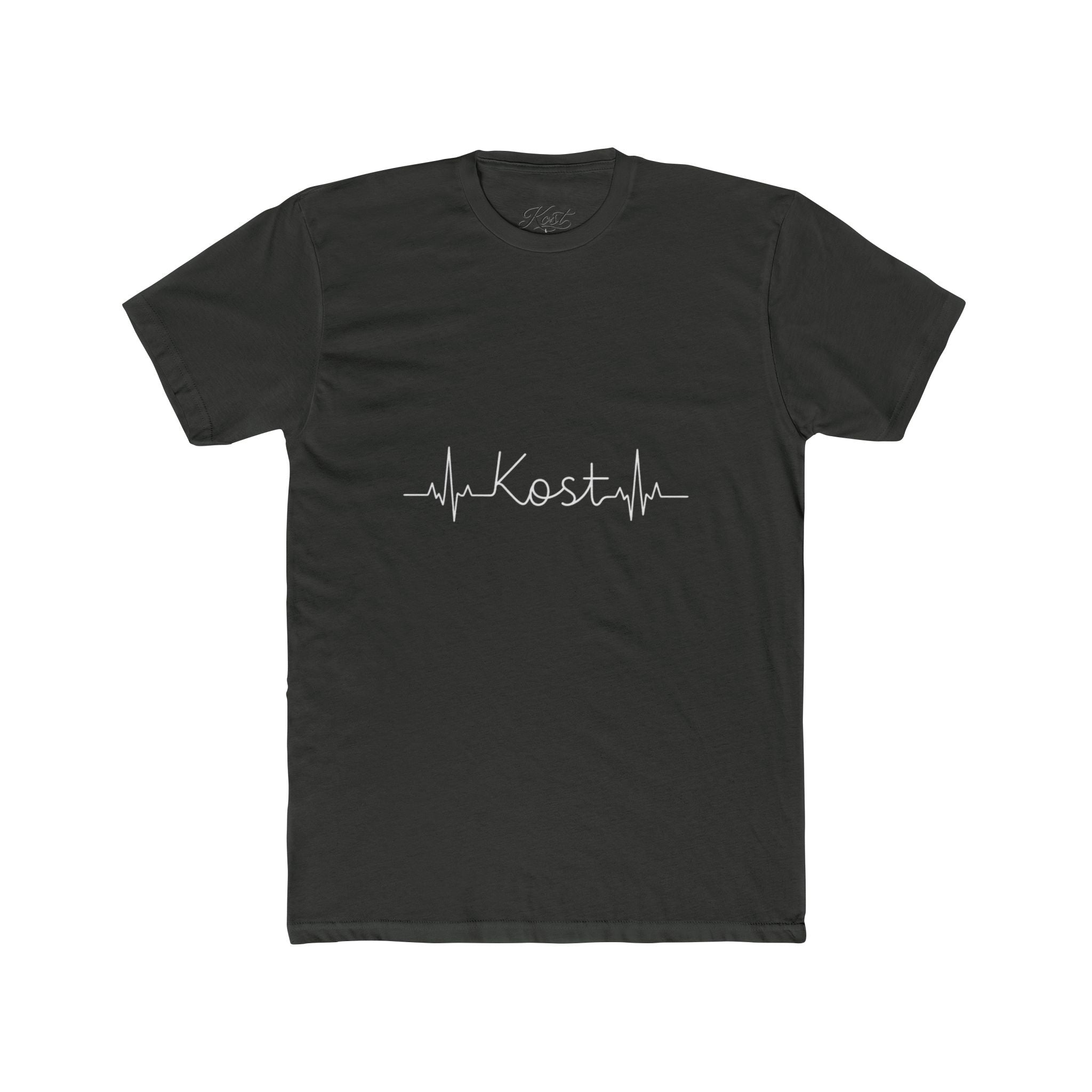 Kosta Heartbeat Tee — Minimal Name ECG Graphic T-Shirt