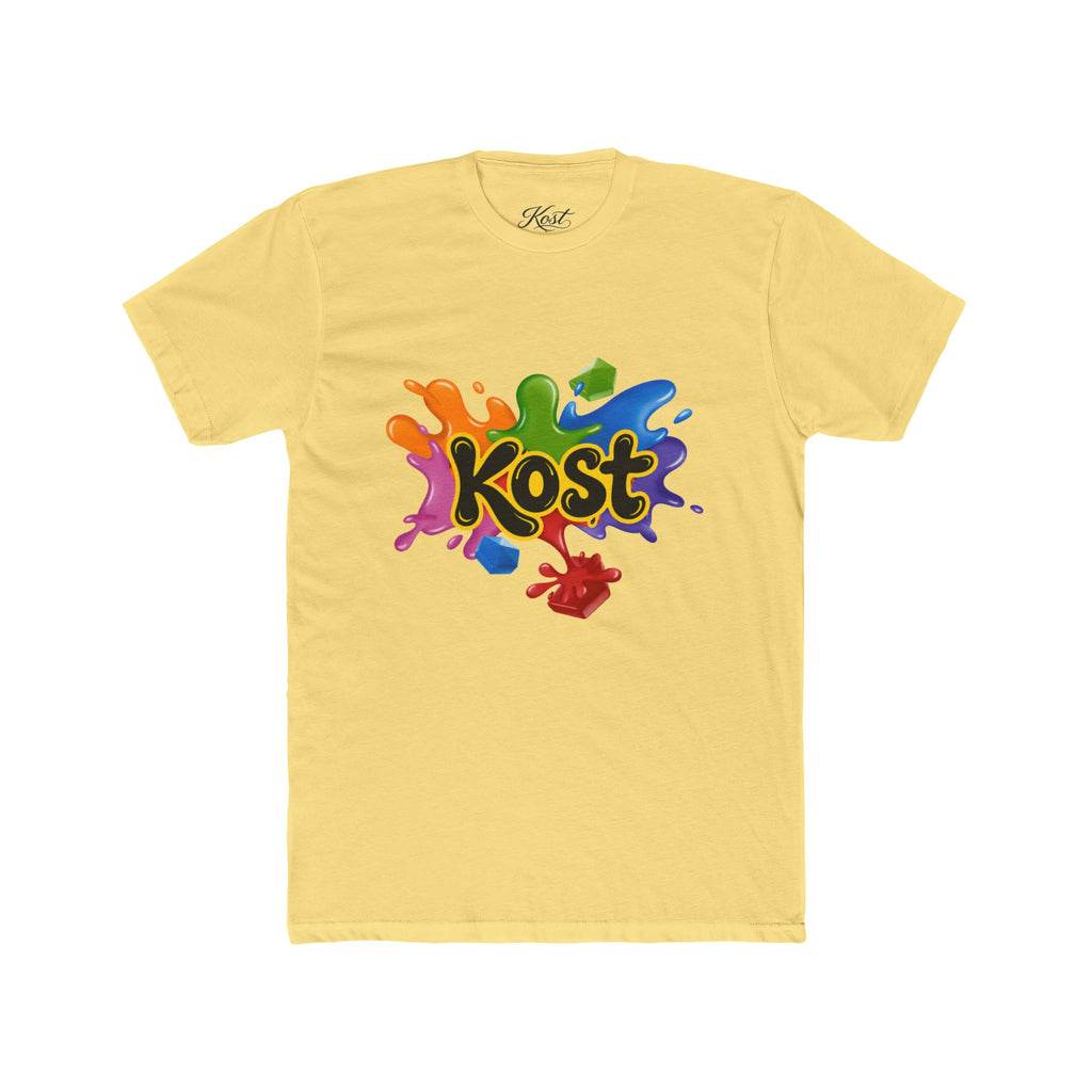 Kost Rainbow Paint Splash Tee — Colorful Graphic Cotton T-Shirt
