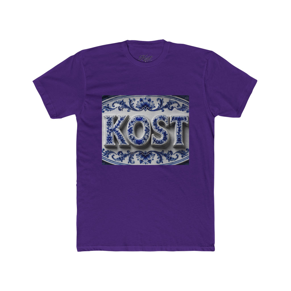 KOSTI Blue Ornamental Graphic T-Shirt