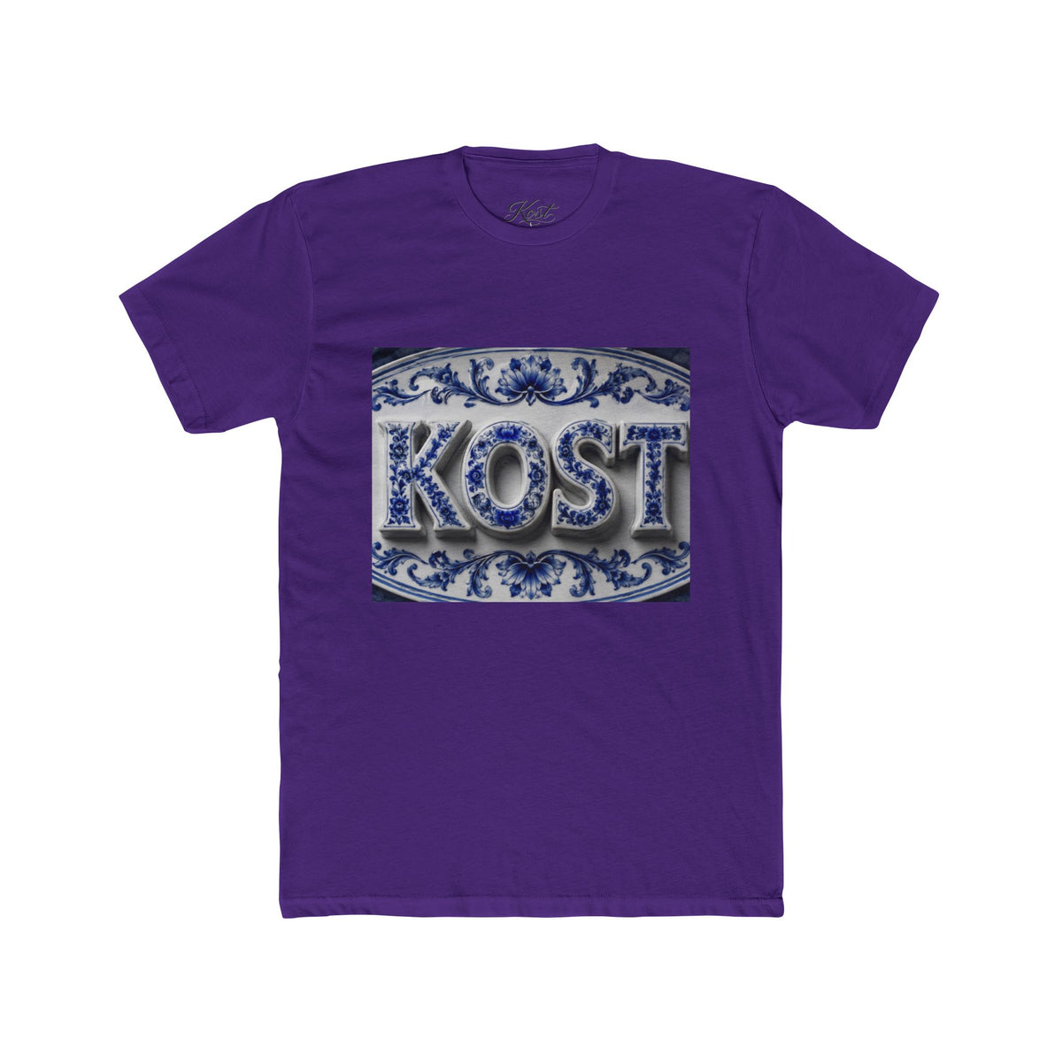 KOSTI Blue Ornamental Graphic T-Shirt