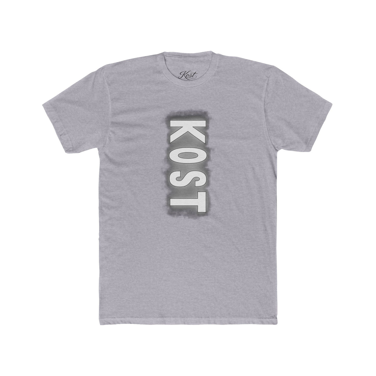 KOST Vertical Logo Tee — Grunge Vertical Graphic T-Shirt