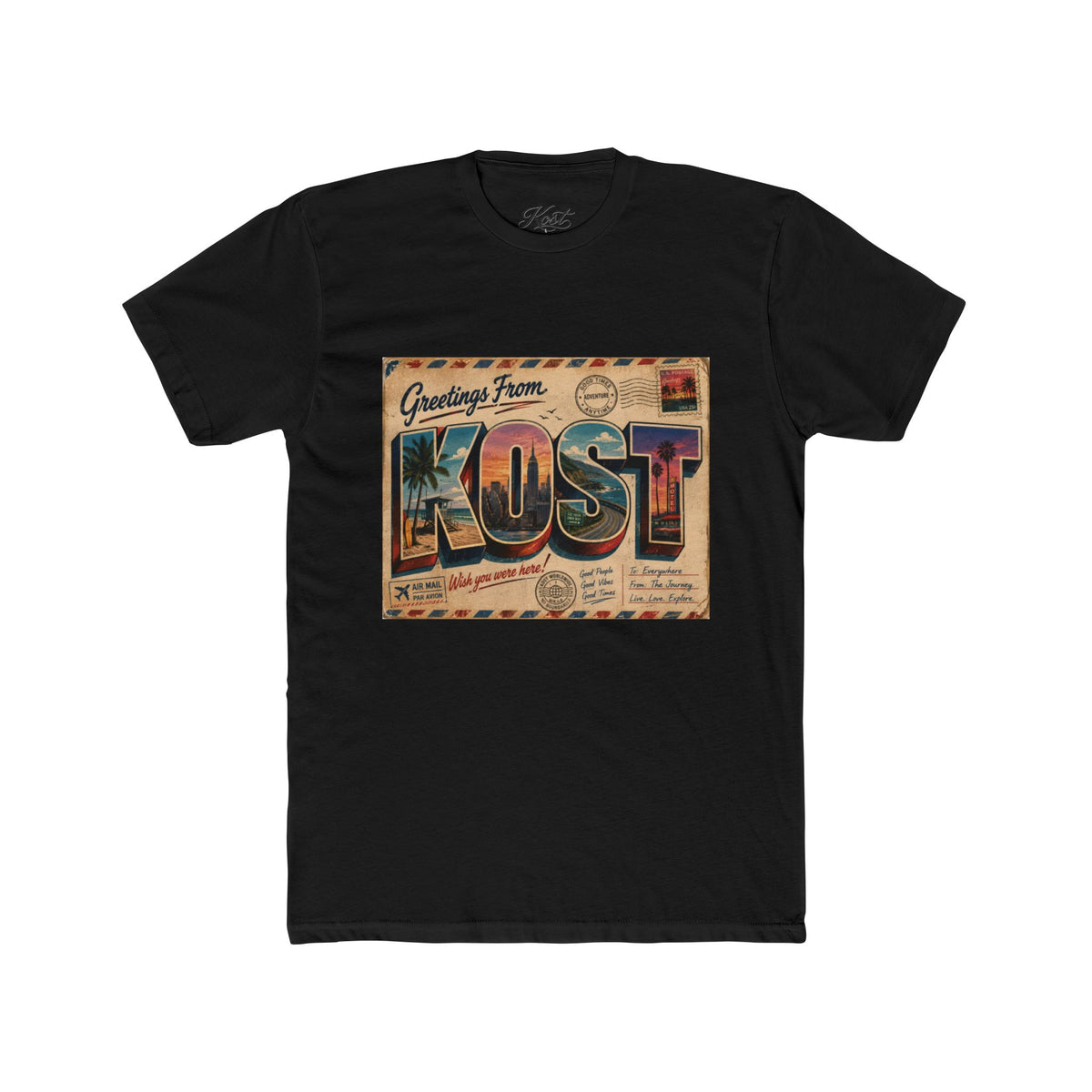 Greetings From KOST Vintage Postcard Tee