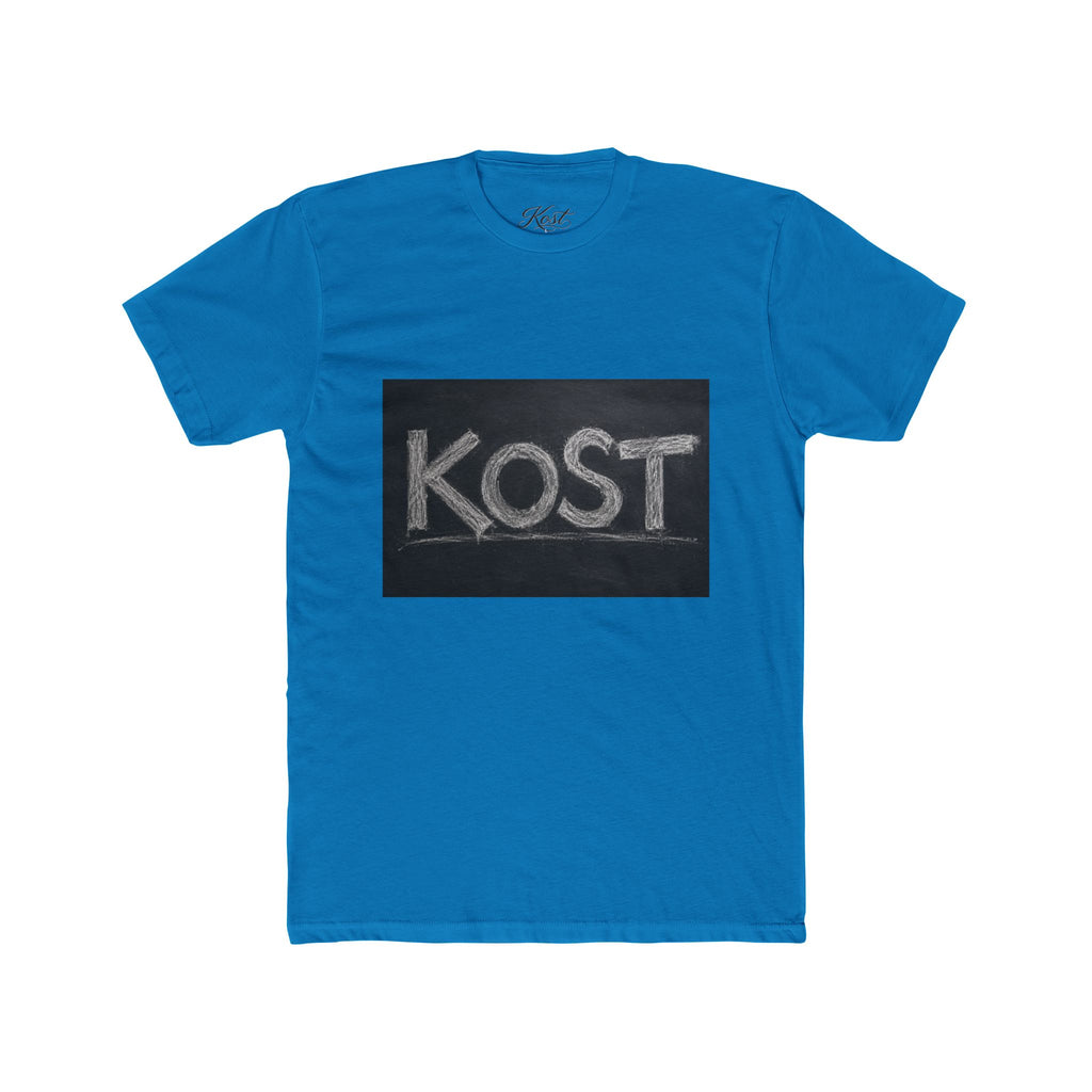 KOST Chalkboard Logo Tee — Vintage Chalk Graphic Cotton T‑Shirt