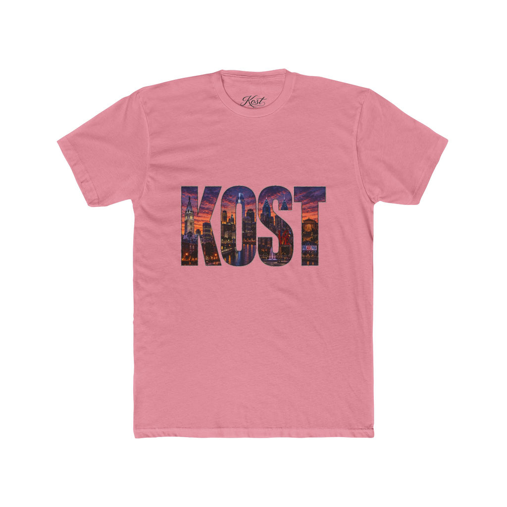 KOST Cityscape Graphic Tee — Urban Skyline Lettering Cotton T‑Shirt