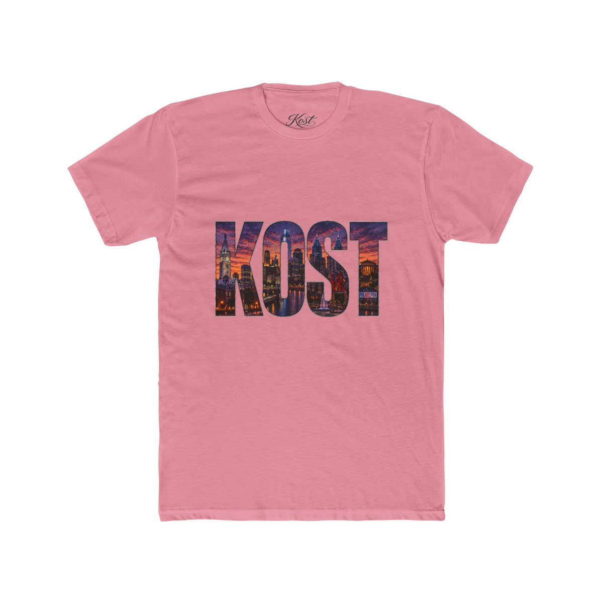 KOST Cityscape Graphic Tee — Urban Skyline Lettering Cotton T‑Shirt