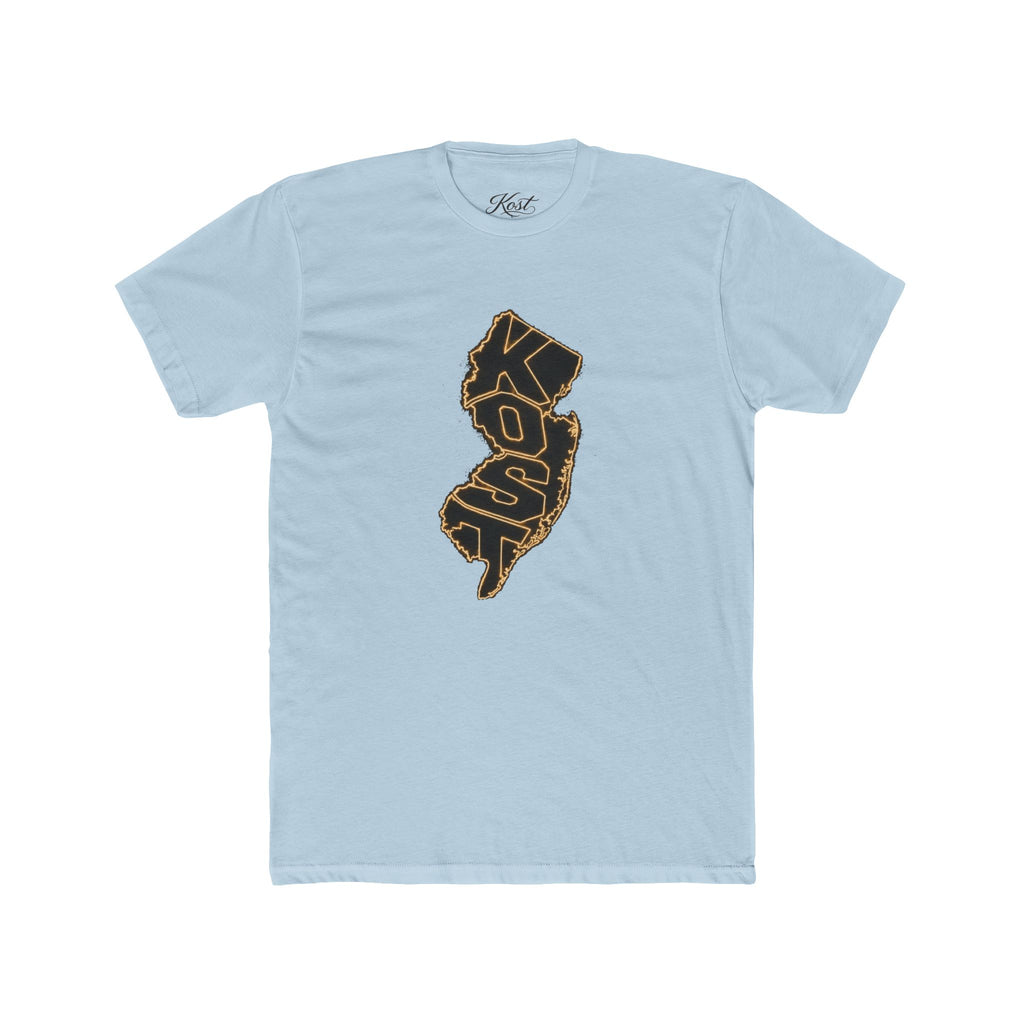 New Jersey Outline T-Shirt with 'KOP' Lettering – State Pride Tee