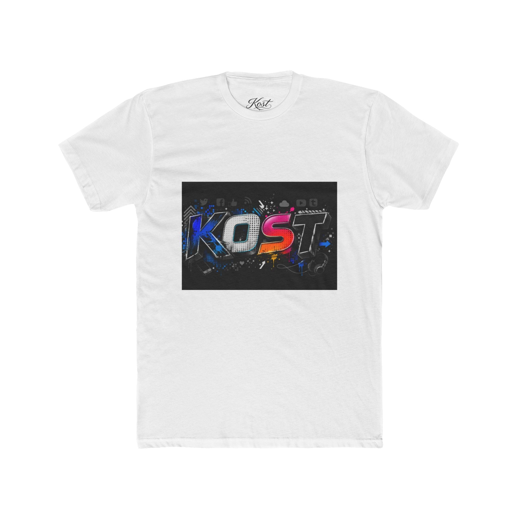 KOST Graphic Tee — Retro Neon Gaming Logo T‑Shirt
