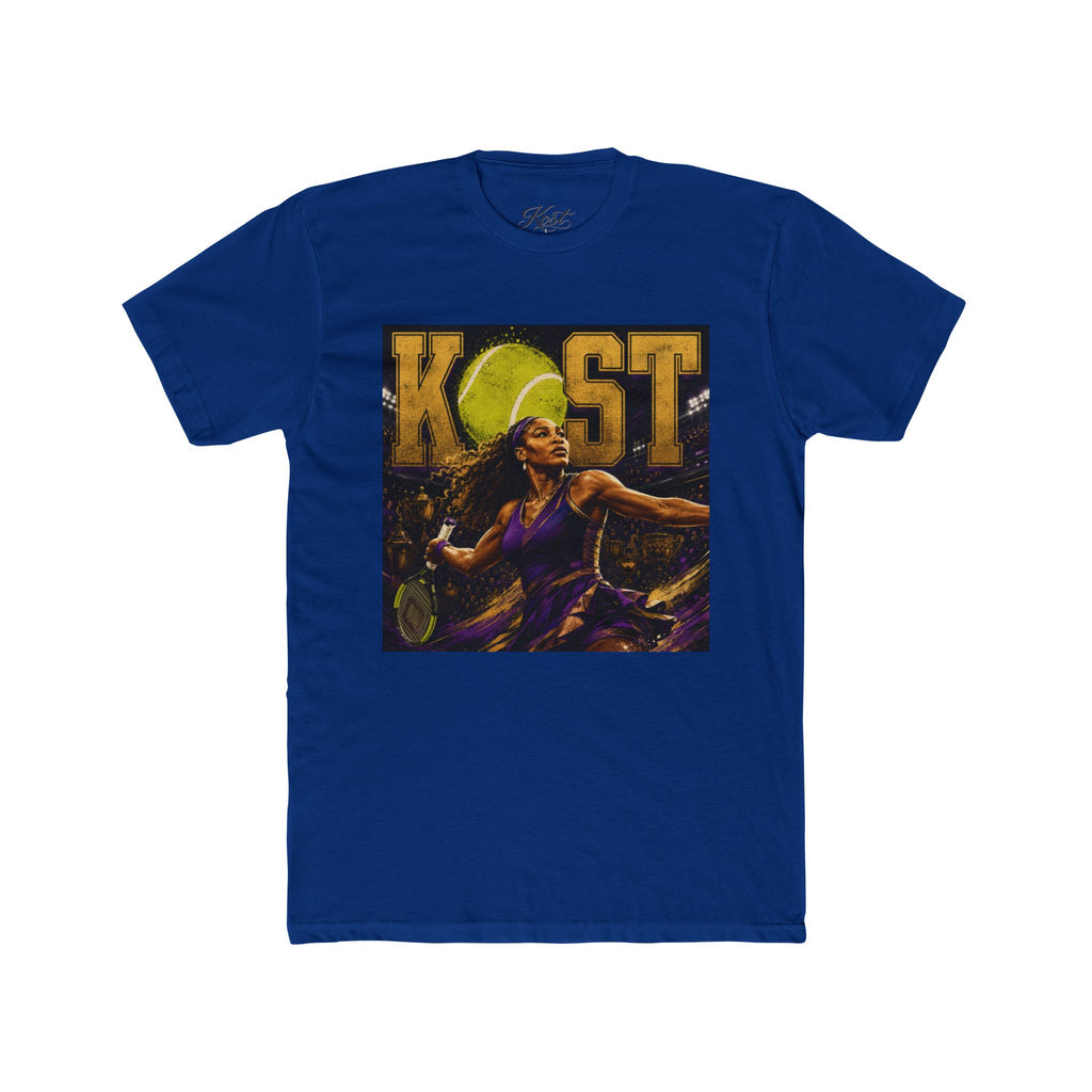 KOST Tennis Player Graphic Tee — Vintage Athlete Art Shirt