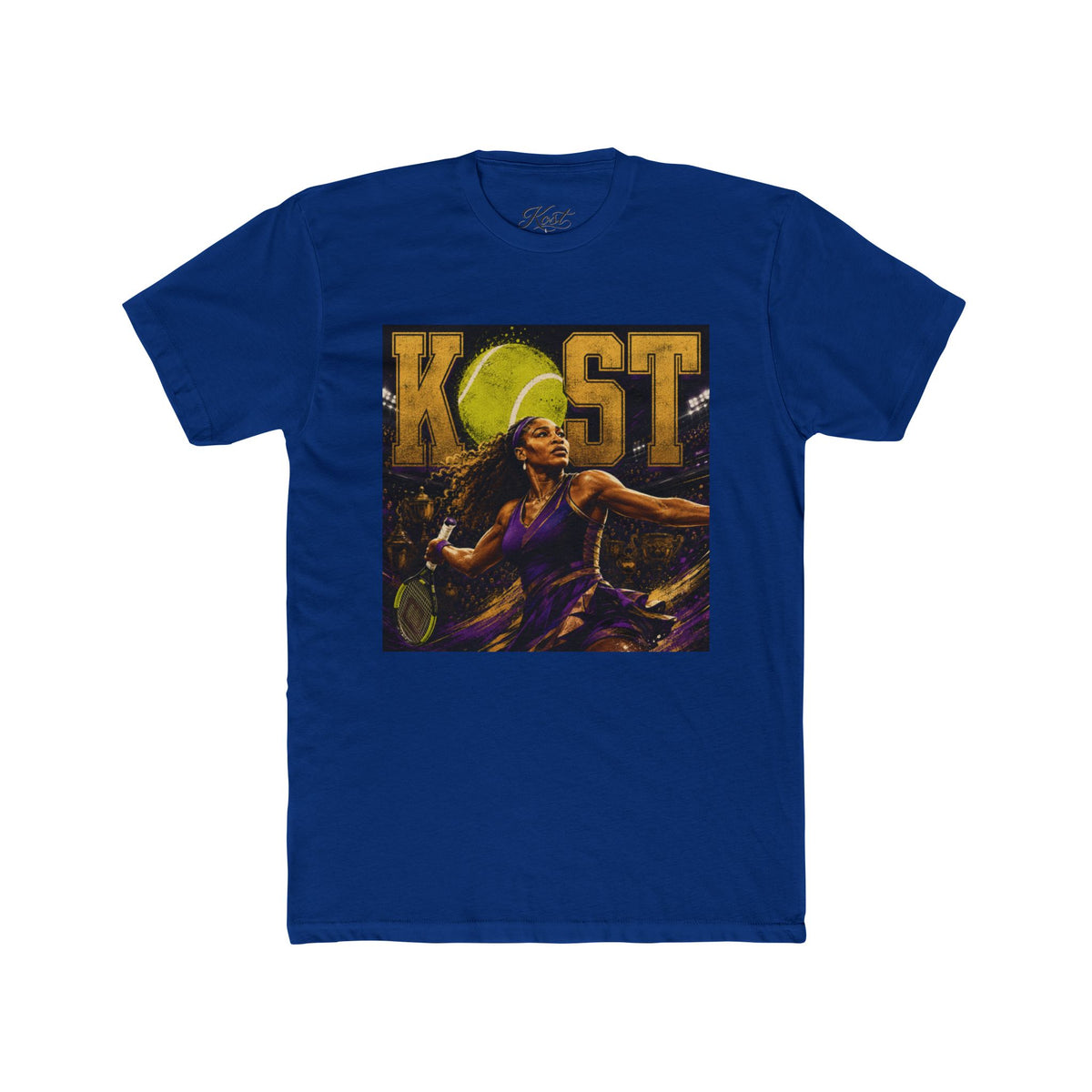 KOST Tennis Player Graphic Tee — Vintage Athlete Art Shirt