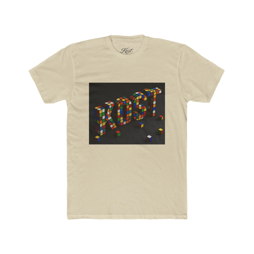 LOST Rubik Block Graphic Tee — Retro Puzzle Typography T‑Shirt