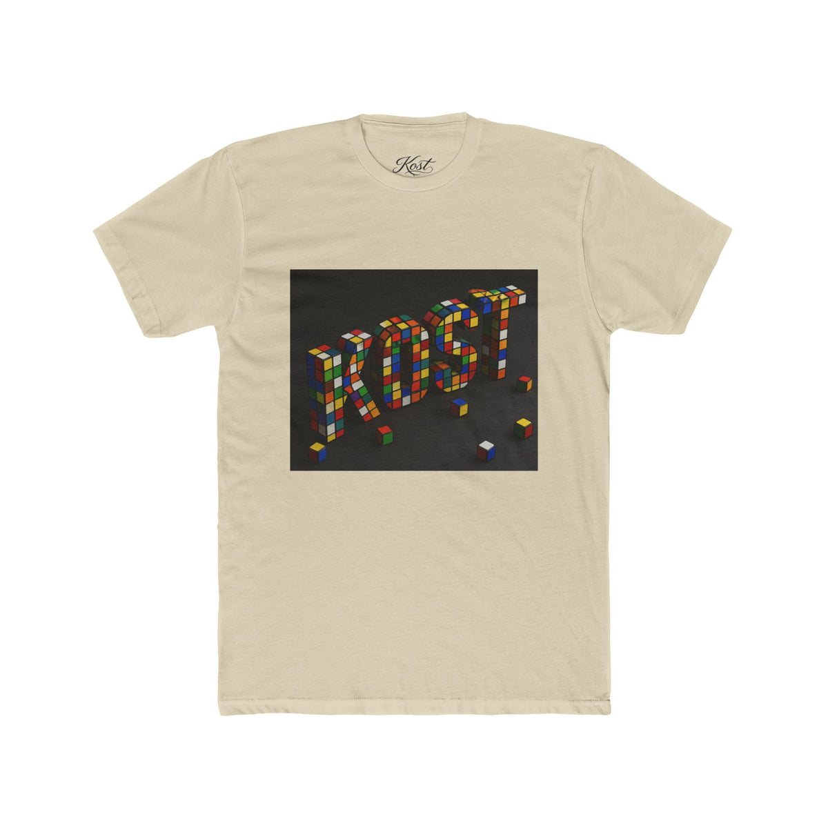 LOST Rubik Block Graphic Tee — Retro Puzzle Typography T‑Shirt