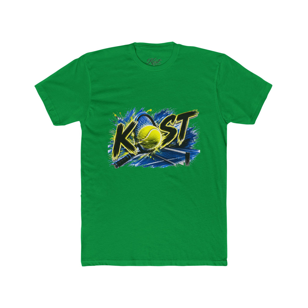 Tennis Graphic Tee — "KOST" Bold Tennis Ball Design