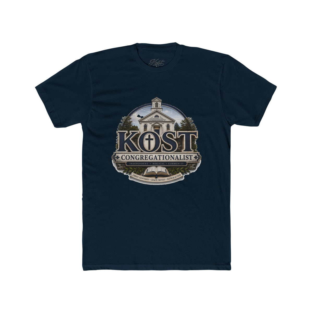 Congregationalist Church Tee — KOST Logo Christian Faith T‑Shirt