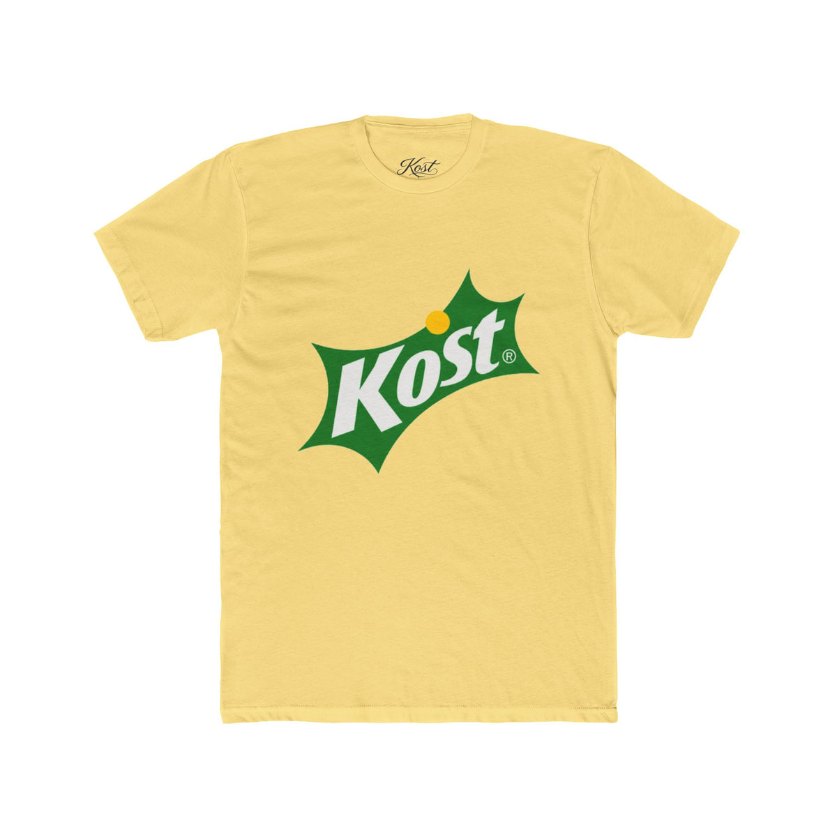Kost Logo T-Shirt — Retro Green & Yellow Soda-Inspired Tee