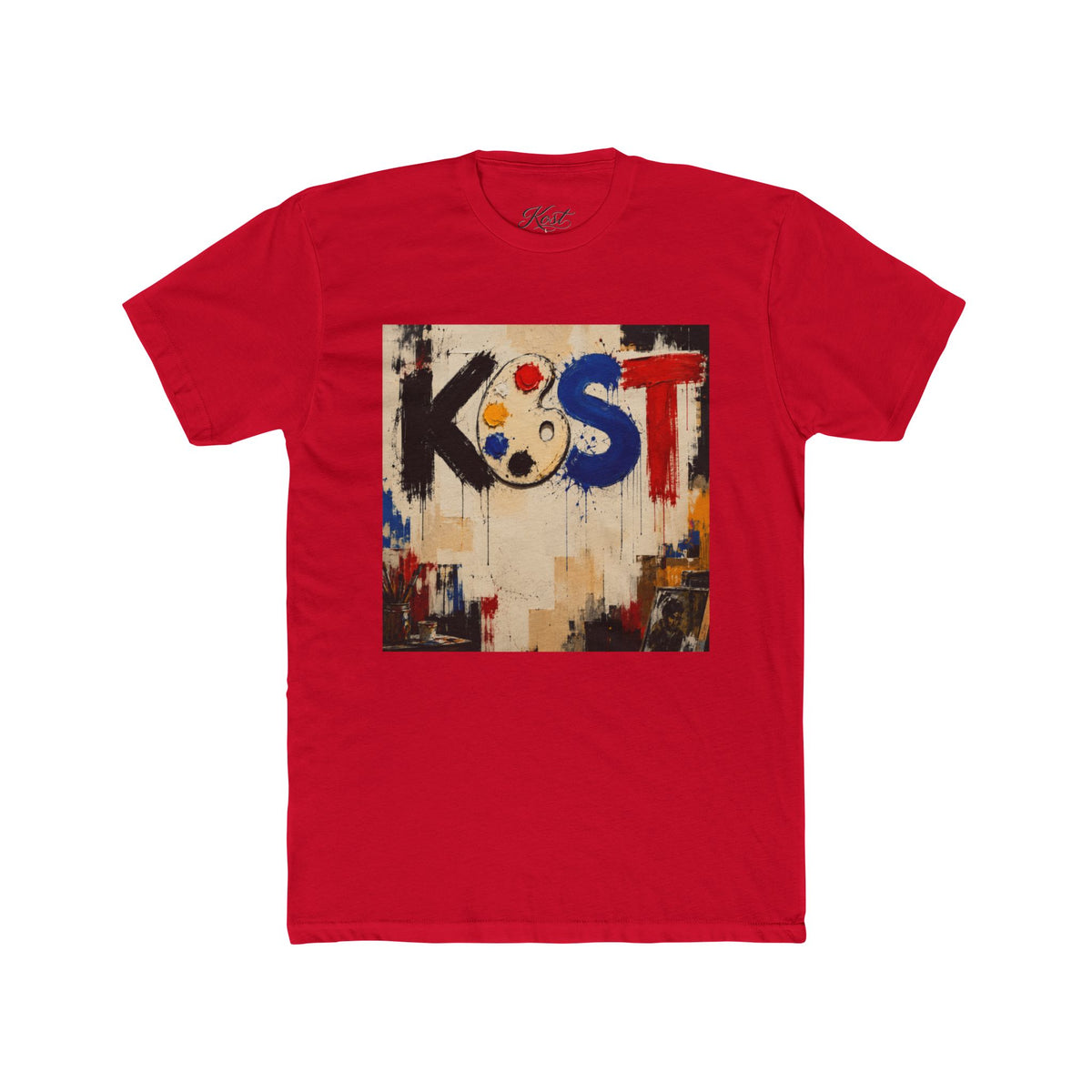 Artist Palette Tee — KOST Abstract Paint Graphic T-Shirt