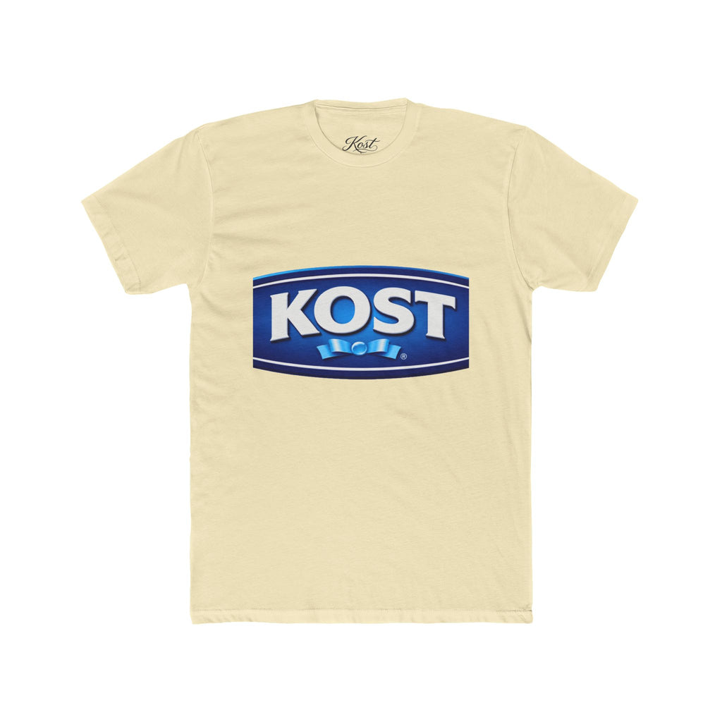 KOST Logo Crewneck T‑Shirt — Vintage Blue Brand Graphic Tee