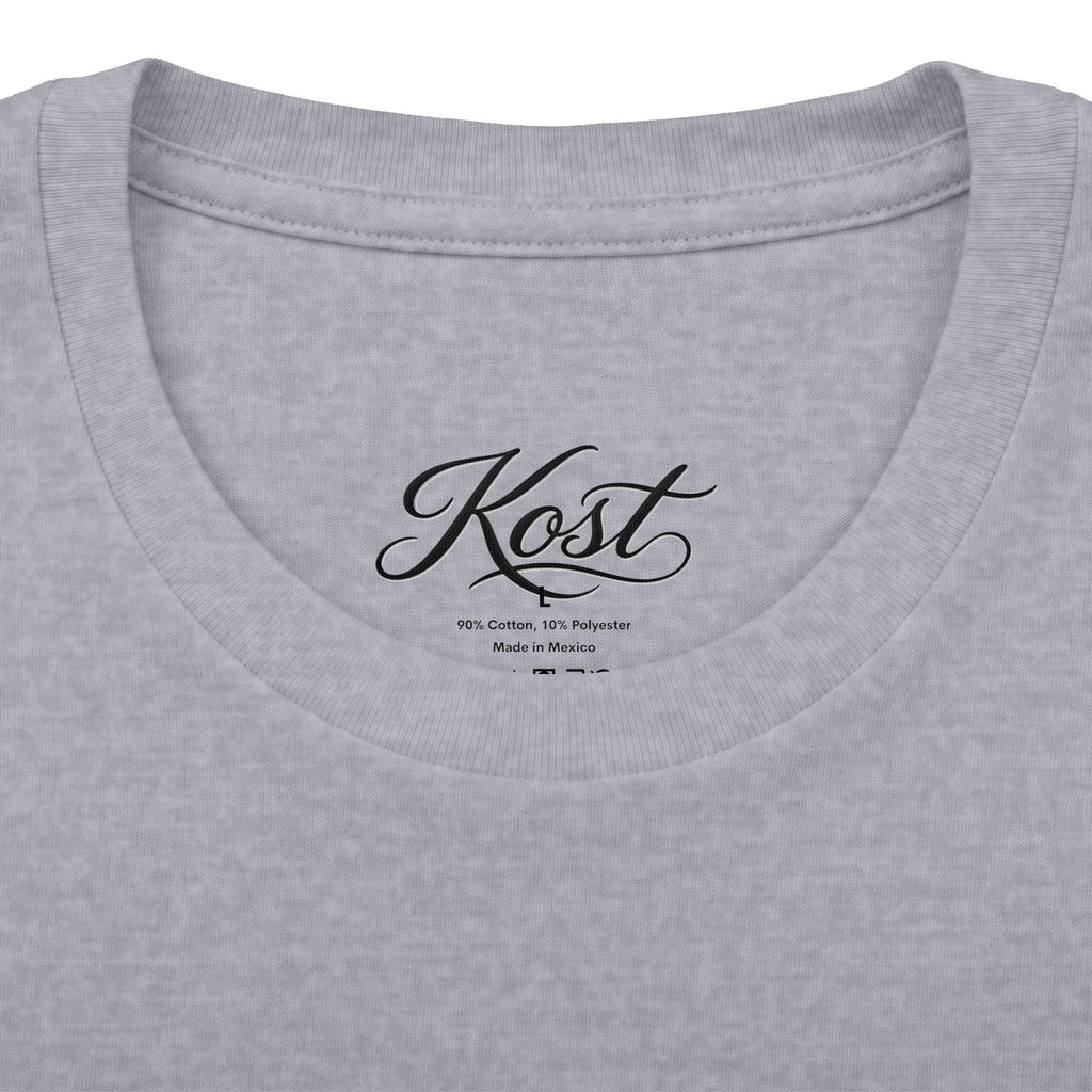 KOST Script Logo Tee — Vintage Rhinestone Lettering Cotton T-Shirt