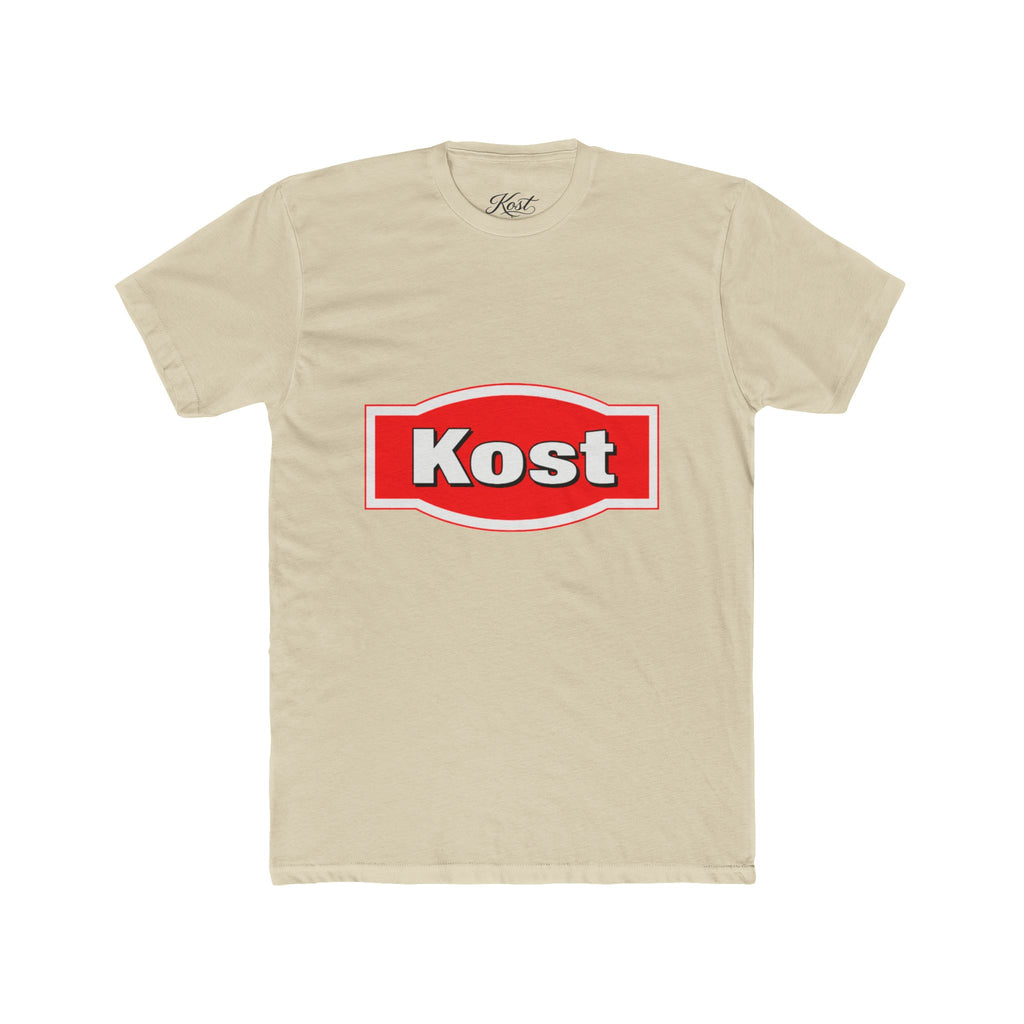 Kost Logo Crew Tee — Retro Red Badge Graphic T‑Shirt