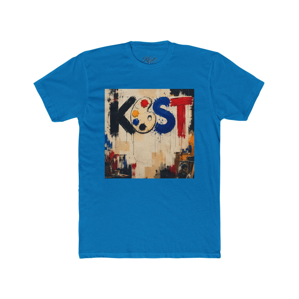 Artist Palette Tee — KOST Abstract Paint Graphic T-Shirt