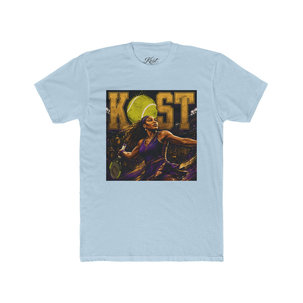 KOST Tennis Player Graphic Tee — Vintage Athlete Art Shirt