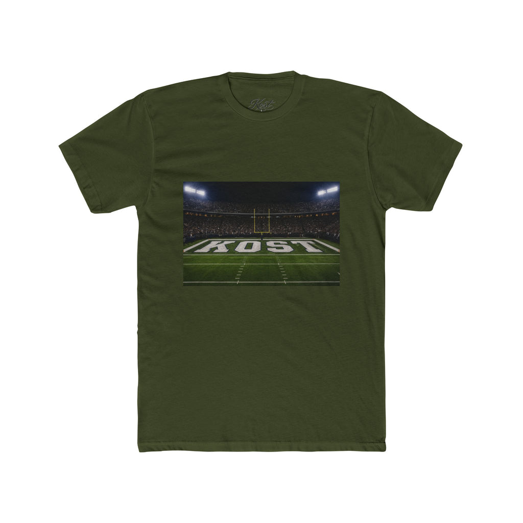 Football Stadium Field Photo Tee — 'KOST' Endzone Graphic
