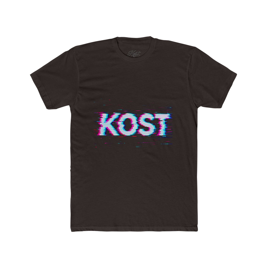 KOST Glitch Graphic Tee — Retro Vaporwave Logo T-Shirt
